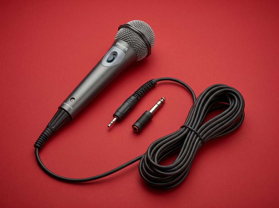 PHILIPS SBC D150 Професионален динамичен вокален микрофон с Shure шпула за топ звук студио