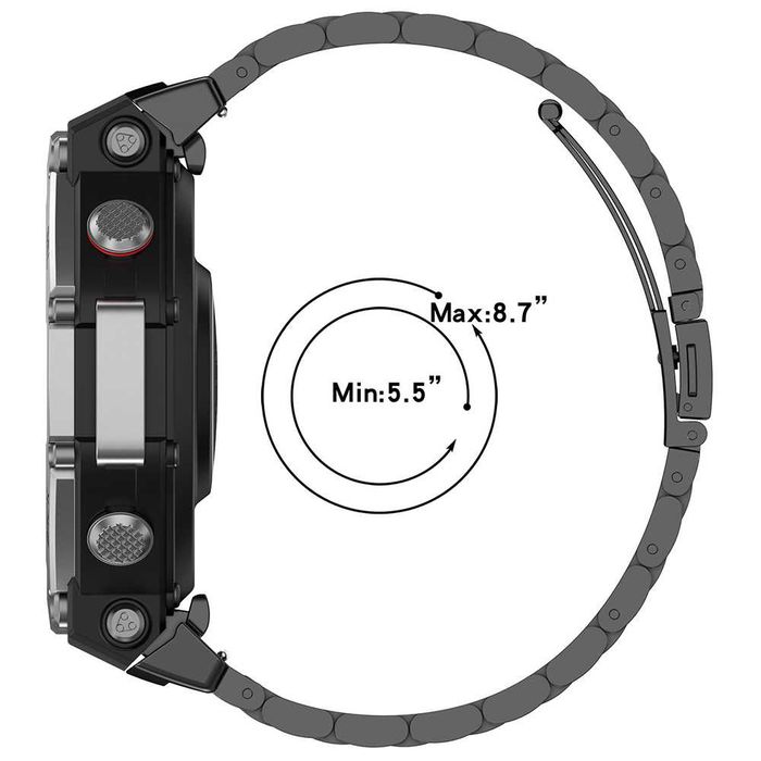 Метална каишка Watchband (W010) за Amazfit T-Rex 3