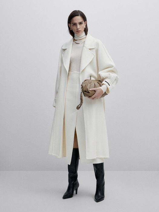 Palton lana Massimo Dutti Studio