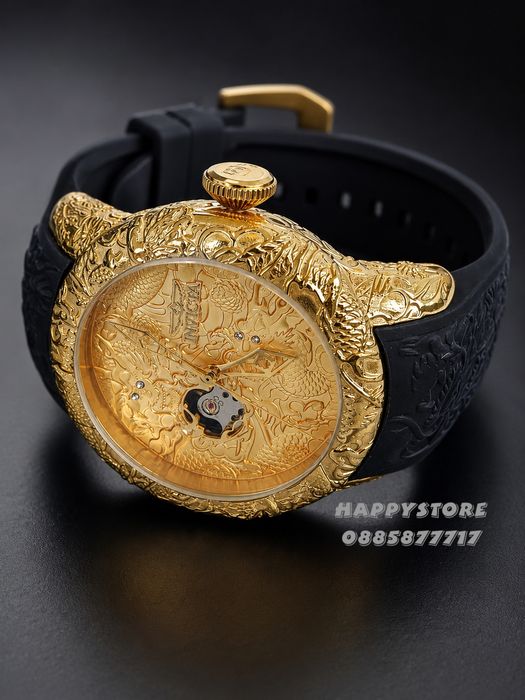 INVICTA Katana automatic black/gold 50 mm, Инвикта нов мъжки часовник