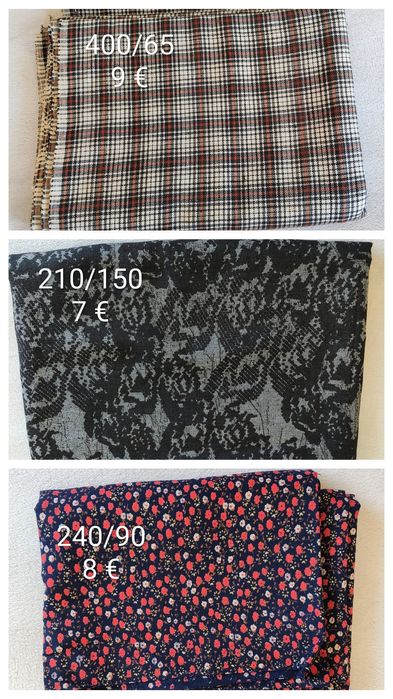 Платове с различни размери