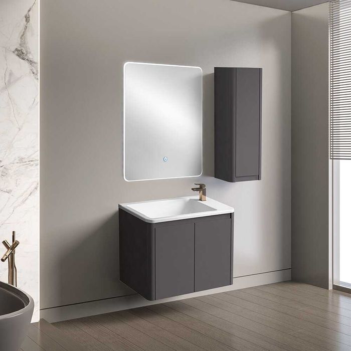 ПВЦ комплект за баня NOVA DARK GREY 60 см