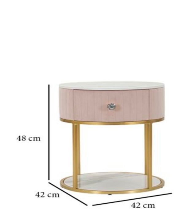 2 noptiere catifea la 1000 ron Mauro Ferretti