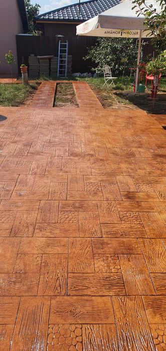 #beton amprentat si elicopterizat# pavaj din beton amprentat