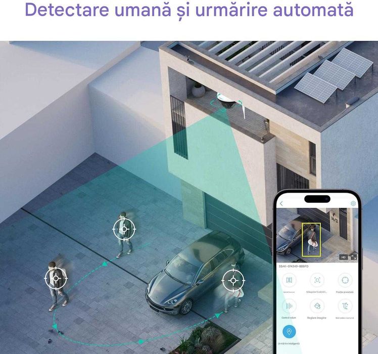 Cameră de supraveghere SV3C C22 5MP/4K WiFi cameră IP wireless