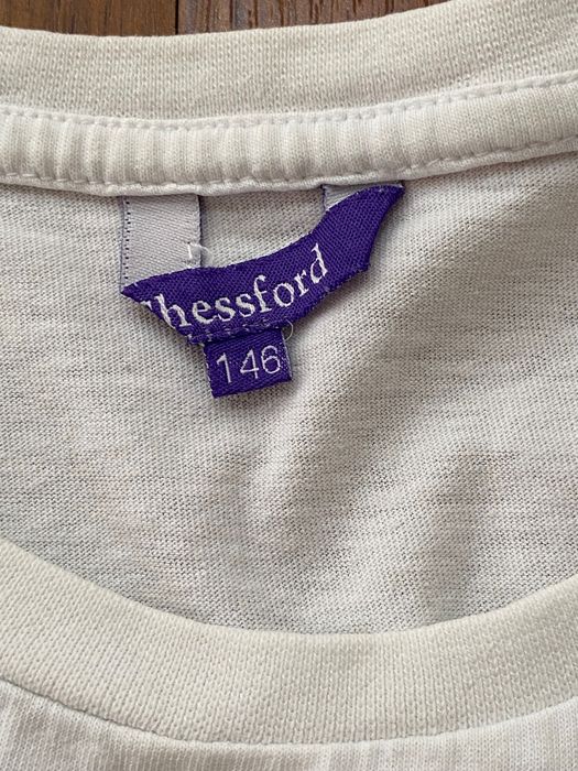 Белая футболка для мальчика 8-10 лет