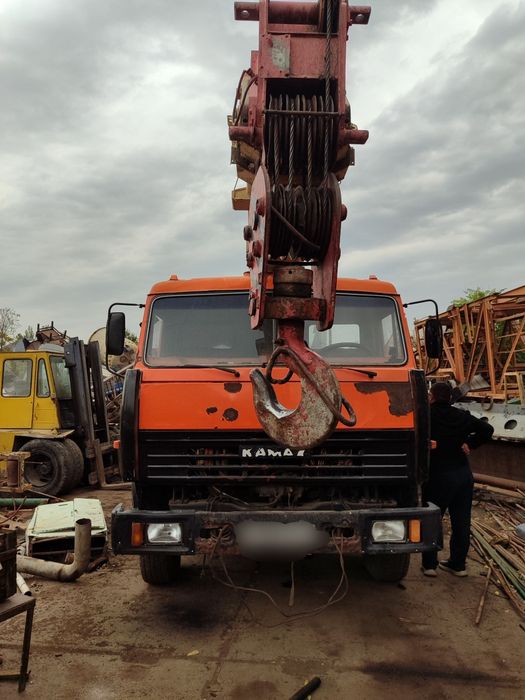 Продается срочно евро  камаз  кран 25 тонник 2007 года