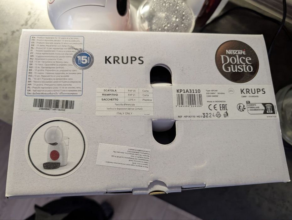 Кафемашината Krups NESCAFE Dolce Gusto

PICCOLO XS