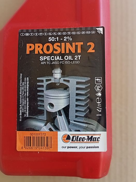масло Prosint 2.Oleo-Mac.Италия