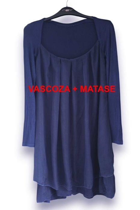 Rochie plisata cu matase naturala