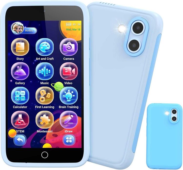 Чисто нов Детски Смартфон Orantronx с Android, 4" Две Камери и Игри