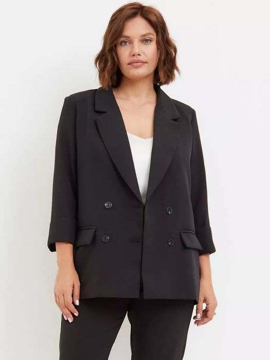 Пиджак черный размер 52-56.