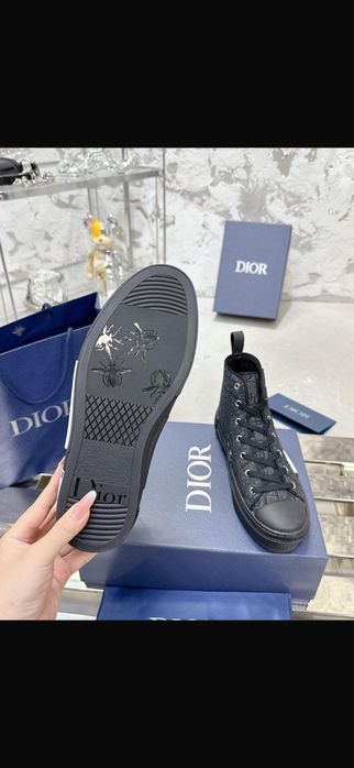 Dior – черни високи кецове