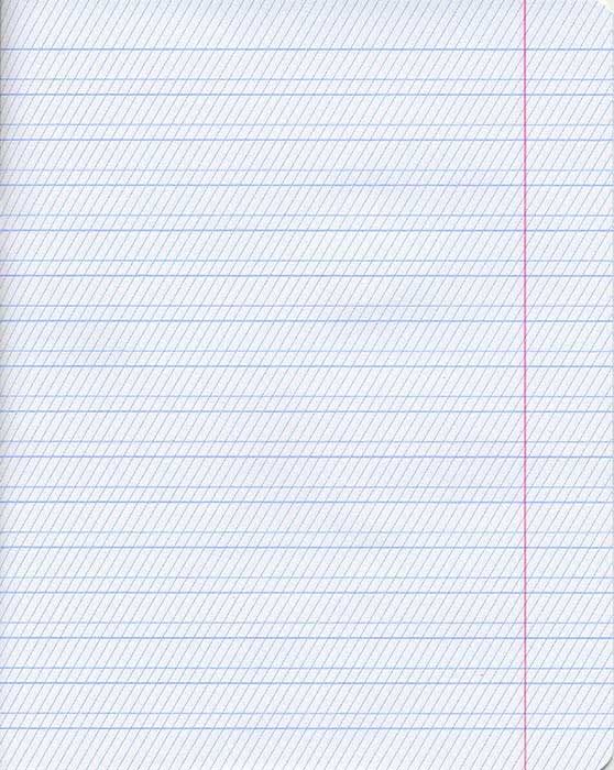 Тетрадь с частой косой линией