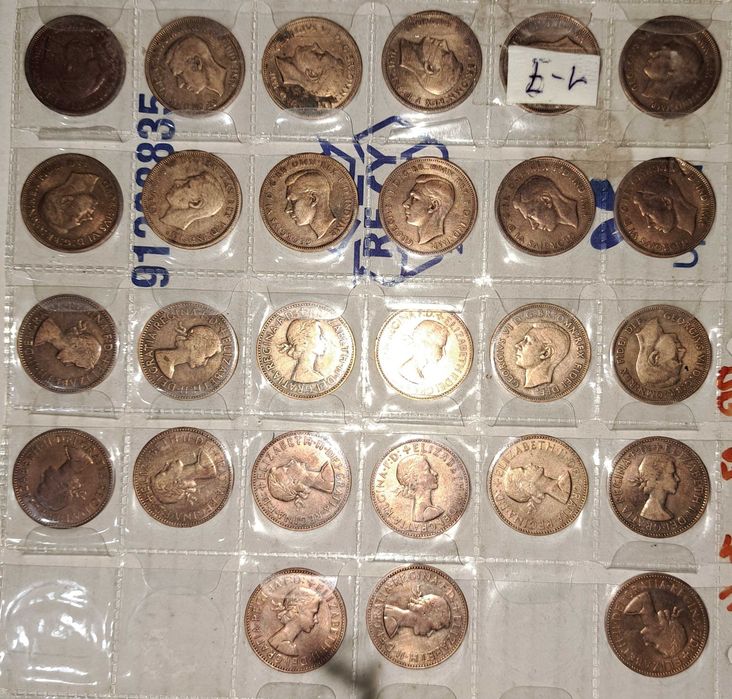 Колекция от ½ пенс ,Великобритания, 1937/1967 г.