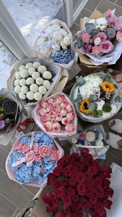 б/у букеты свежие