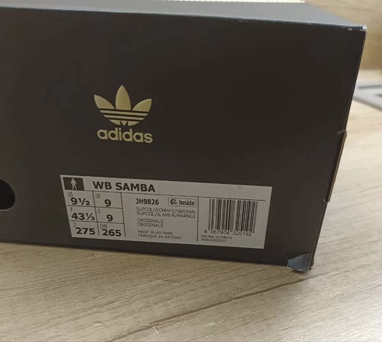 Adidas x Wales Bonner Samba Croc night brown 43 1/3