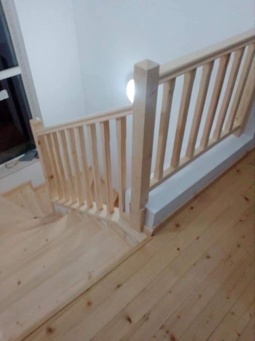 Дървени парапети за стълбища и веранди