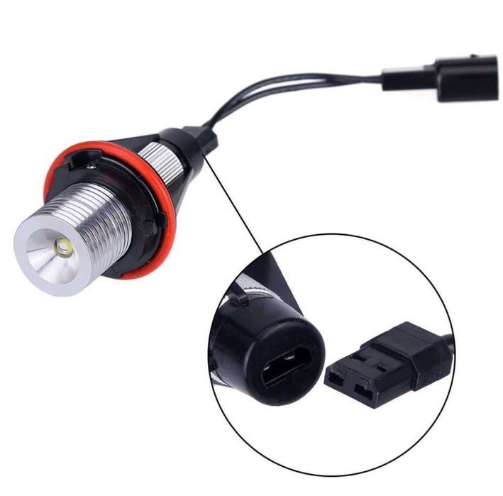 Set becuri Angel Eyes Led marker Alb BMW E60 E39 E63 E65 E83 E53
