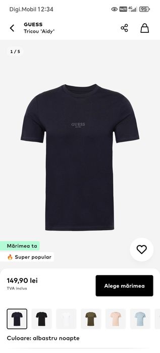 Tricou Guess Bărbați mărimea M Nou