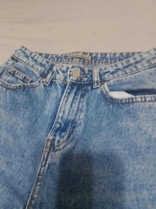 Дамски дънки MOM FIT с висока талия