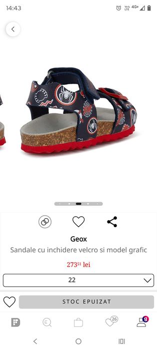 Sandale geox Spiderman