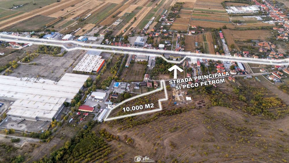 De vânzare teren 10.000 mp (1 hectar) în Sântuhalm, lângă Deva, ideal pentru dezvoltare imobiliară