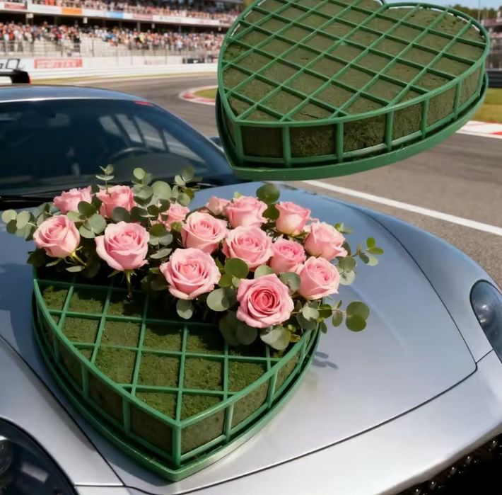 Основа за направа на булчинска украса за кола