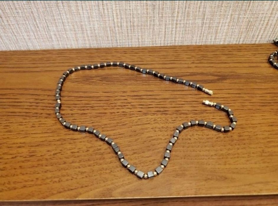 Бусы гематит натуральный камень