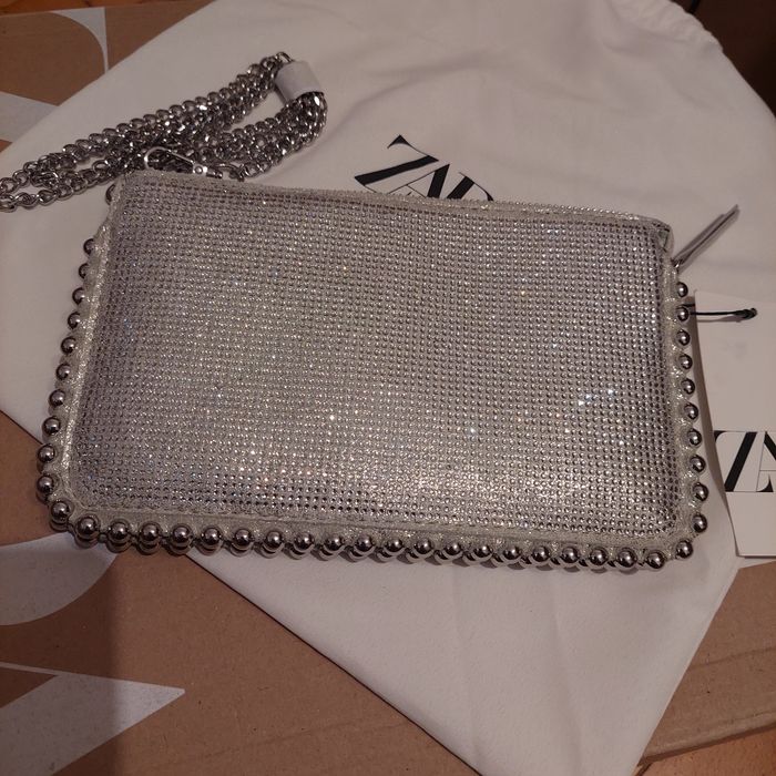 Чанта с камъни за специален повод! Нова с етикет Зара