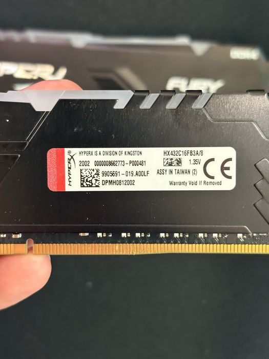 ОЗУ / RAM -  HyperX Fury RGB DDR4 16GB 3200MHz CL16