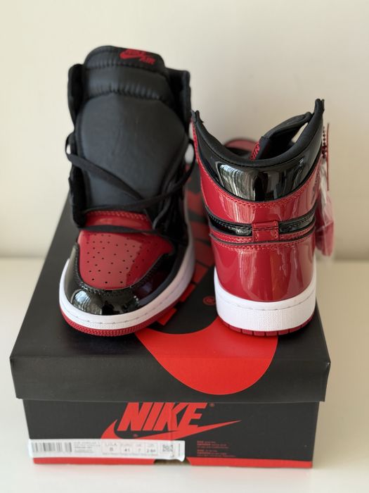 Air Jordan 1 Retro High Patent Bred  Full Box 35-45