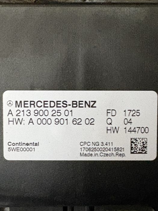 Mercedes w213 2.2cdi 194кс 4matic Компютър Модул Скоростна Кутия