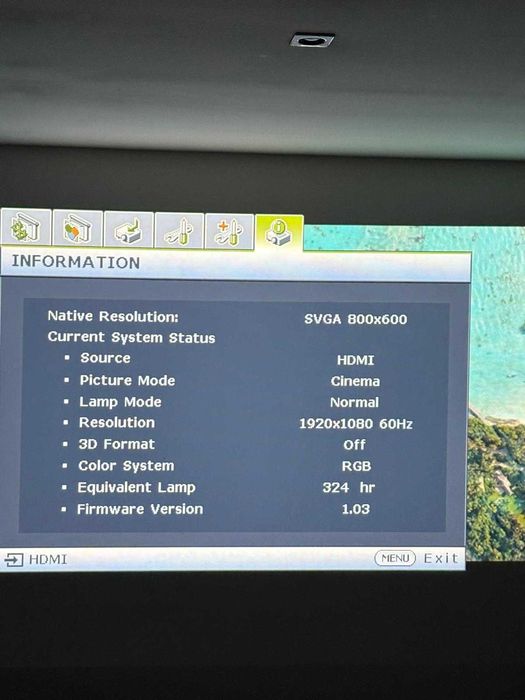 Videoproiector BenQ MS527 DLP (3300 Lumeni, HDMI, SVGA, Mod SmartEco) 324h