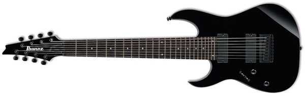 8 струнна електрическа китара Ibanez RG8L Black за лява ръка
