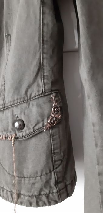 Geaca denim New Age,verde military,model deosebit M