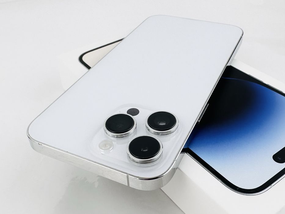 Apple iPhone 14 Pro Max 128GB Silver Перфектен! Гаранция!