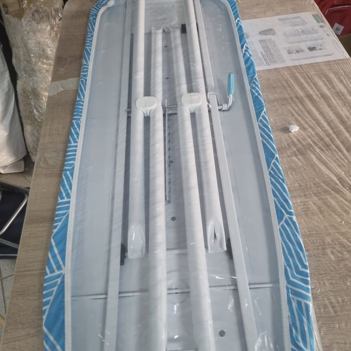Masa de calcat BIANCO, suprafata de lucru117x37cm, blat metal, prelung
