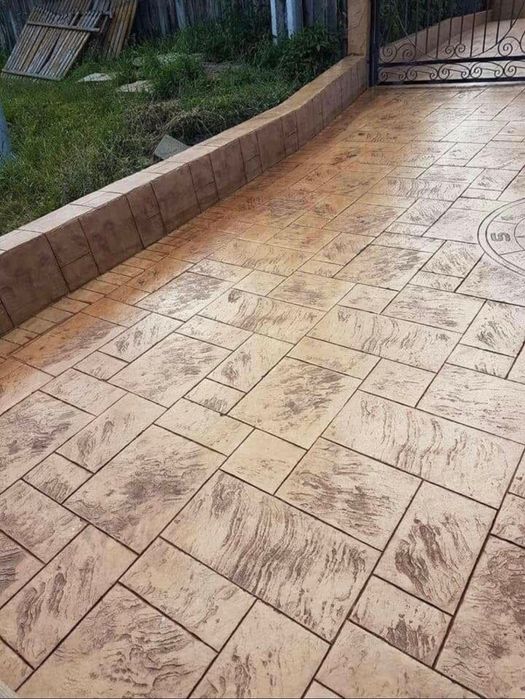 Beton amprentat ieftin