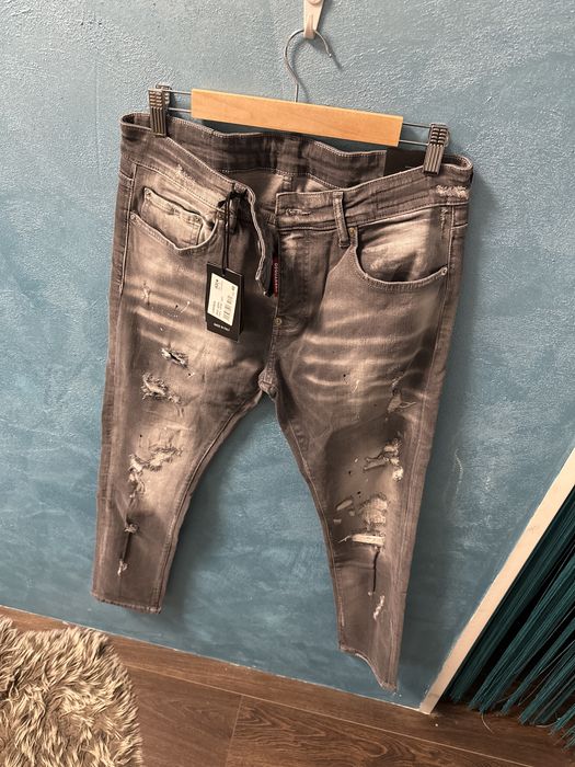 Blugi Dsquared2 gri Premium model nou