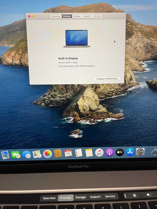 MacBook Pro A2141 16.1"  I7 6core/ 32GB RAM / 512 SSD, garantie