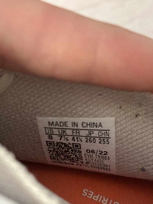 Adidas adiFOM Q shoe in an off-white