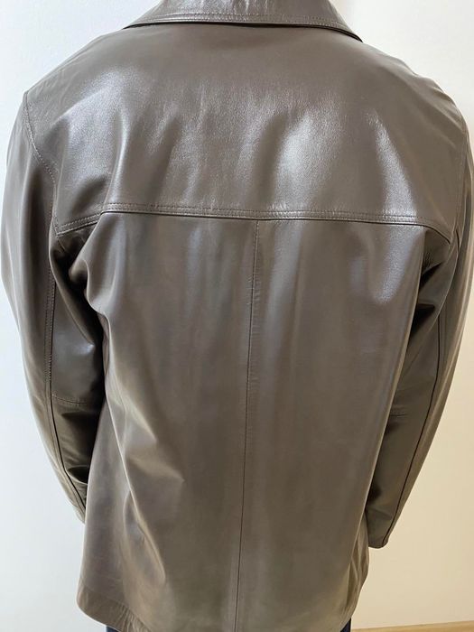 Кожено мъжко сако