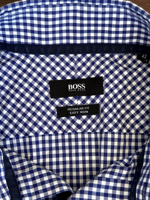 Мъжка риза с къс ръкав HUGO BOSS (Greg / Regular Fit) - размер L (42), Отлично състояние