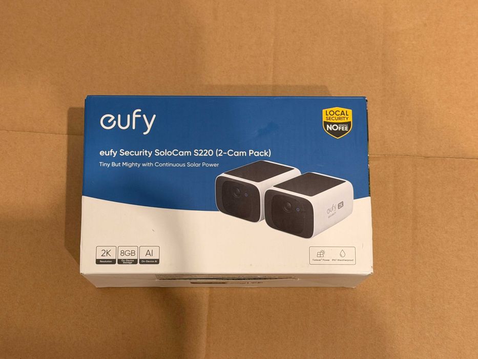 Set 2 Camere de supraveghere eufy SoloCam S220 2K Wireless, Solare