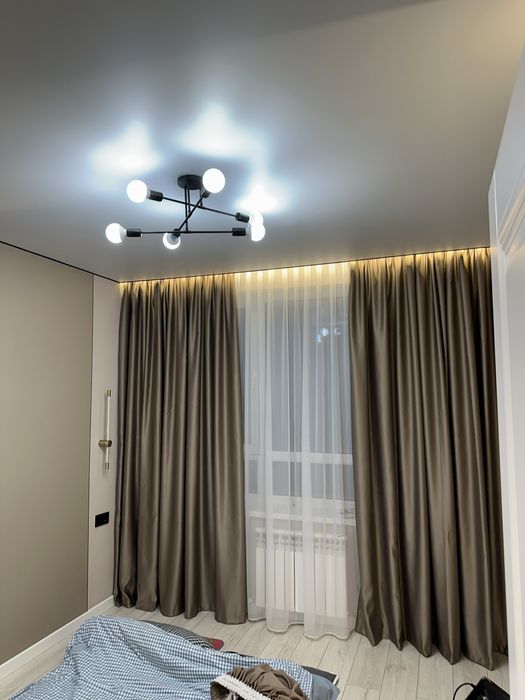 Шторы замер установка