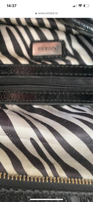 Geanta  Guess neagra lacuita