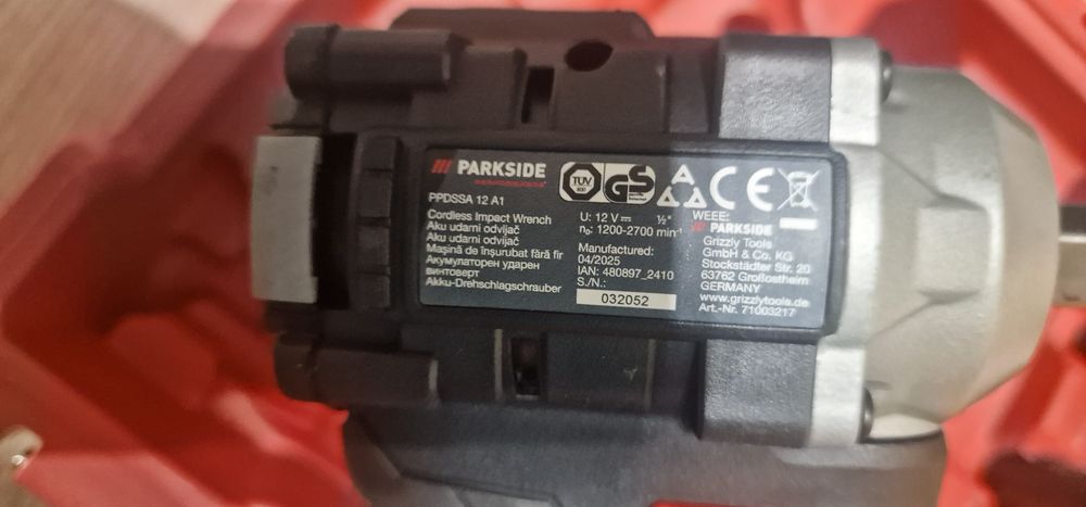 Parkside гайковерт 12v