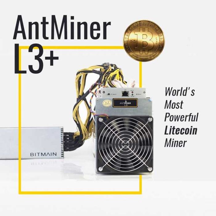 Antminer L3+ si L3 ++ cu sursa originala Bitmain