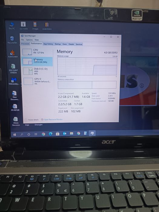 Acer aspire 5750